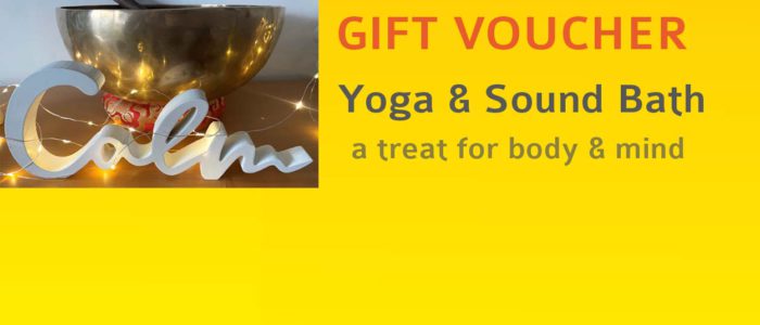 sound bath and yoga gift voucher