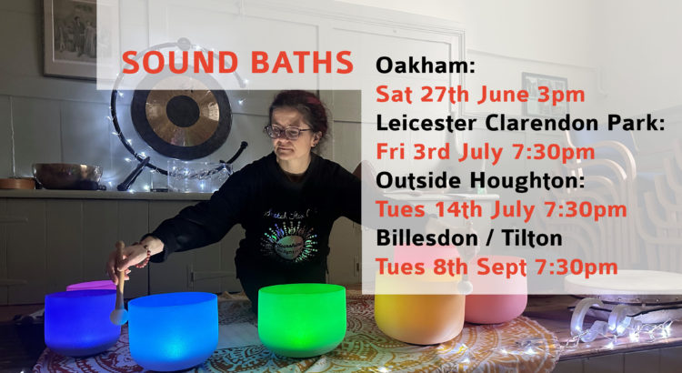 Sound baths in Leicester sound baths on Oakham outside sound bath